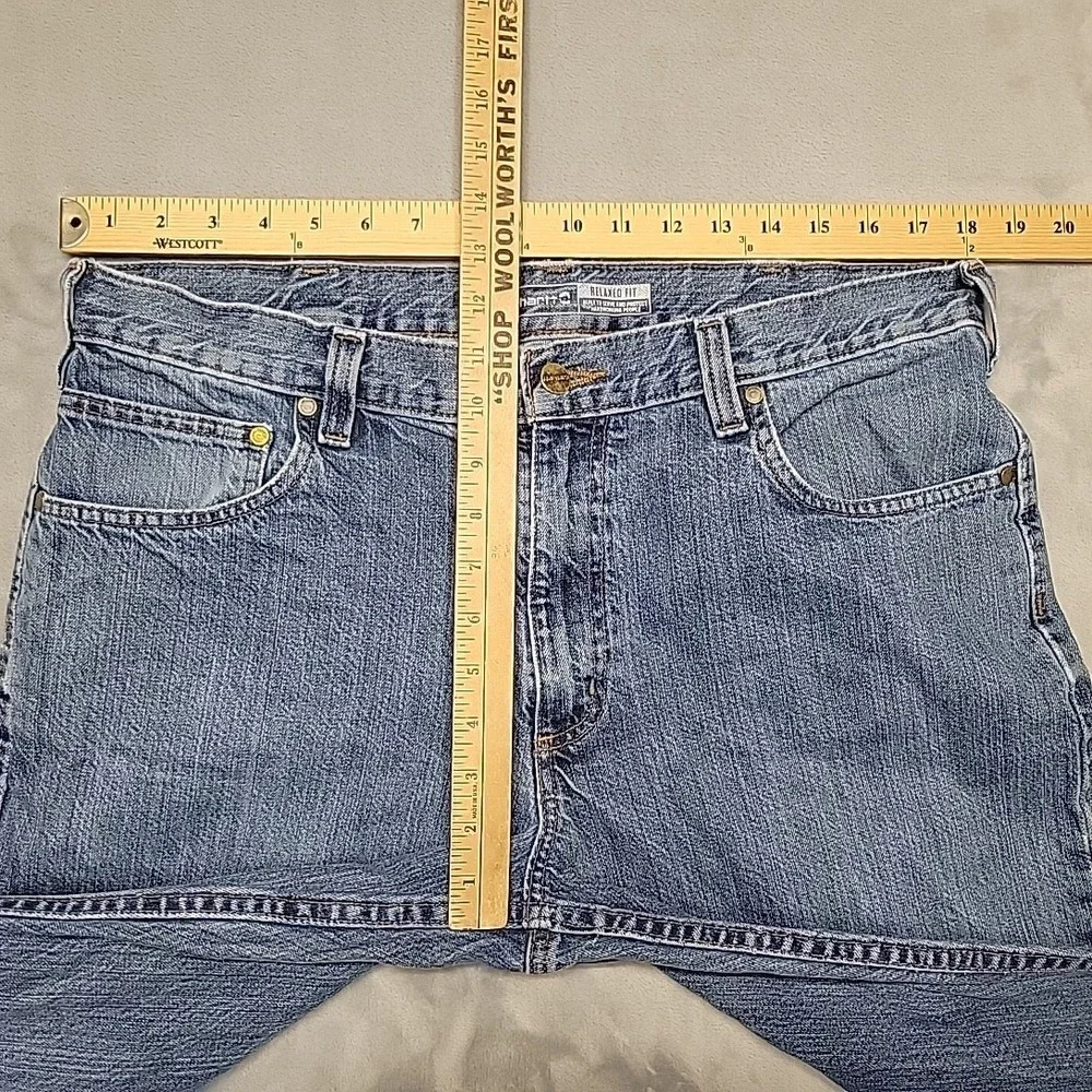 Carhartt Jeans Mens 36x32 Blue Relaxed Fit Workwear‎ Denim Pants BD5119-M Work